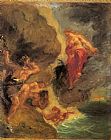 Eugene Delacroix Winter Juno and Aeolus painting